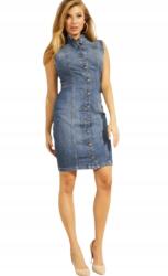 GUESS Farmer ruha, S méret, kék, pamut