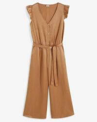 Bonprix Fodros Szatén Overál, Size 44, barna, viszkóz, poliészter