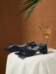 Shein LC77308 Shein Mintás Női Magassarkú Cipő Blokk Lánc (18) 40 (swshoes03210319280)