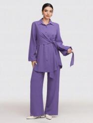 Shein IC66207 Shein Hosszú Lila Megkötős Ing (37) L