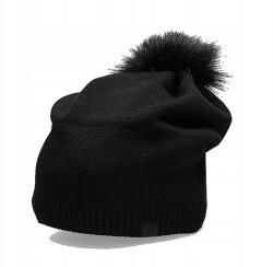 4F Téli sapka pomponnal 4F fekete (najnowsza kolekcja)