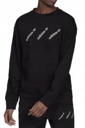 Adidas Női pulóver Adidas Crew fekete oversize logó pamut méret 38 M (HM4868)