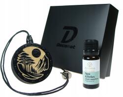  Autóillatosító fa medál filc Deconet Black Hegyek