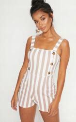 Prettylittlething Prettylittle Rövid Overál, Csíkos, Size 38