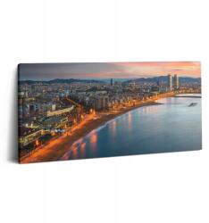 Wallfluent Kép Canvas Lakberendezés Irodába Tengerpart Barcelonában Napfelkelte (010030010010000075436)