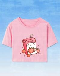 Shein Póló Rózsaszín Elasztikus Basic 42 XL