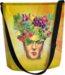 Bertoni válltáska postás táska Funky antracit Fructa minta (FY101)