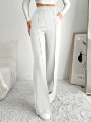 Shein Fehér Magas Derekú Elegáns Nadrág 42 XL__XL