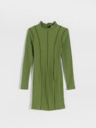 Reserved XC57309 Ruha Mini Bordázott Hosszú Ujjú Látható Varrások Kötött M