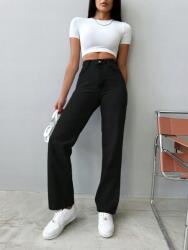 Shein LC44212 Shein Egyenes Szárú Farmer Nadrág Magas Derékkal (40) Xs