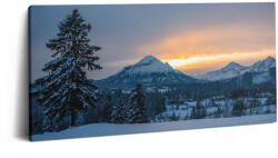 Wallfluent Vászonkép Canvas Premium Nappali Krynica Zdrój Tájkép Hegyek (010030010010000075853)