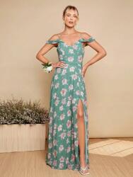 Shein Mintás Maxi Ruha Kivágással (M) (587073)