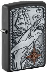 Zippo Brichetă Zippo 48120 Nautical Ship Shark Emblem (48120) Bricheta