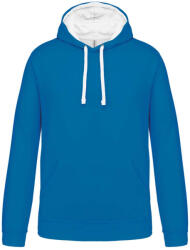 Kariban KA446 MEN'S CONTRAST HOODED SWEATSHIRT (ka446tb/wh-xs) - polokozpont