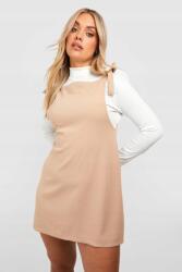 Boohoo Bézs Mini Ruha Kötővel (56) (GZZ36186-165)