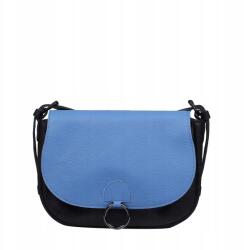 Słoń Torbalski Cserélhető fedéllel ellátott kézitáska bőr 2 fedéllel fekete-kék Słoń Torbalski (00-466-0108-E10-02158)