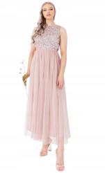 Maya Deluxe Ruha Koktél Rózsaszín Flitterekkel 34 J2H (PL1-11-98)