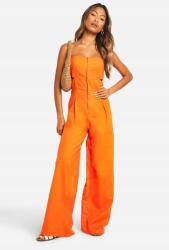 Boohoo CC26101 Boohoo Narancssárga Overál Kivágással (26) M