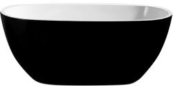 Florida Cada freestanding, Florida, Aura Black 170, ovala, cu instalatie completa, alb si negru (50320733)