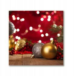 Tulup Canvas vászonkép 50x50 Karácsonyfa gömbök Díszek (ock-50x50-236662723)