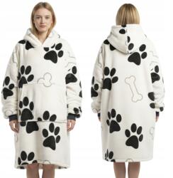 Takaró Pulóver Fürdőköpeny Oversize Vastag Takaró Pulóver 2in1 XXL Mancsok Szőrme Pulóver Takaró