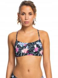 Roxy Fekete Virágmintás Fürdőruha Felső, Size S (462402)