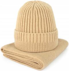 Szaleo Morning fog sapka és sál szett klasszikus női, férfi Világos bézs (cz22262-1)