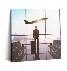 Wallfluent Fotó Vászonkép Otthon Loft Vázon Ember A Repülőtéren 60x60 cm (010030010270000074980)