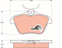 TRW GDB1147 Fékbetétek