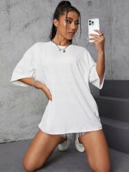 Shein Póló Blúz Fehér Oversize 38 M__M