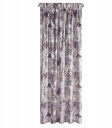 Eurofirany Szalagfüggöny Davos 140x270 bársony lila egzotikus levelek (467755)