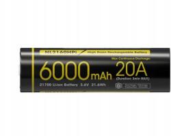NITECORE Akkumulátor Li-ion Nitecore NL2160HPI 3.6V 6000mAh 21700 (NL2160HPI)