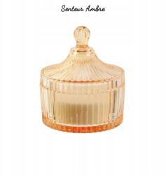 Intesi Bohém üveggyertya L-es, sárga (5902385760928)