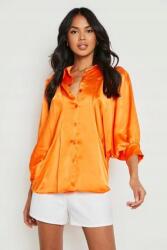 Boohoo Narancs Szatén In, Size 34, galléros (GZZ17005-152)