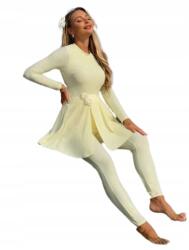 Shein Fürdőruha Szoknyával Sárga Malom