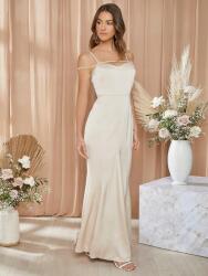 Shein KC71116 Shein Szatén Ruha Maxi S