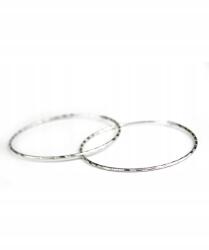  Ezüst fülbevaló körök 55mm F064