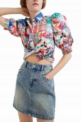 Desigual Kék Farmer Mini Szoknya (xs) (22SWFD15_5053)