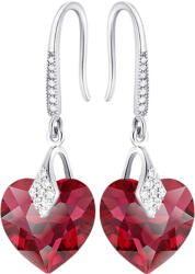 Mennica Świdnicka Fülbevaló Ezüst Lógó Szív Ezüst 925 Ezüst Ékszer Nagymama Feleségének