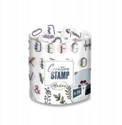 Aladine Kreatív pecsét virágos ábécé és koszorúk, 39 db (3660016037512)