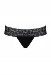 Passion Szexi érzéki női bugyi Kalypso Panty fekete L/XL Passion (100972)