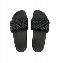  Női papucs Flip Flop könnyű kényelmes fonott bebújós fekete méret 38 (30721 000 0000)