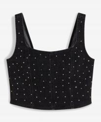 Bonprix 38-AS Rövid Farmer Női Felső Strasszokkal (9283802)