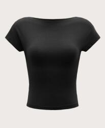 Shein Női Póló Fekete Klasszikus 34 Xs Eca