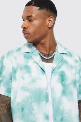 Boohoo CC32209 Boohoo Rövid Ujjú Ing Tie Dye Gallér Gombok (27) Xs/s