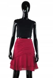 Silvian Heach fukszia szoknya, Size XS, ráncolt, poliészter (397293)