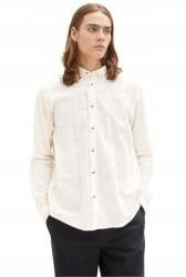 Tom Tailor férfi farmer laza, lezser bézs ing mosolygós arcokkal, XL méret (1034918 31384)