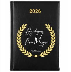 FunnyCase Könyvnaptár 2026 Köszönjük A Hercegnek *név* Fekete Tervező Ajándék Wz (Kalendarz Czarny DZIĘKUJEMY KSIĘŻĘ *IMIĘ*)