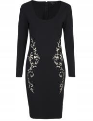 Top Secret DC55221 Top Secret Fekete Ruha Térdig Érő Hímzés Hosszú Ujjú 36 (SSU2990CA)