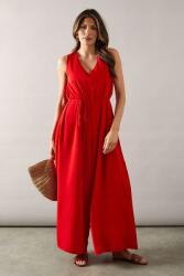 Wallis Piros Overál Hosszú Szárú Megkötős Nyakkivágás V Wallis 42